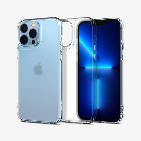 ACS03214 - iPhone 13 Pro Max Case Quartz Hybrid in crystal clear showing the back